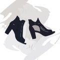 High heel shoes vector design illustration isolated Royalty Free Stock Photo